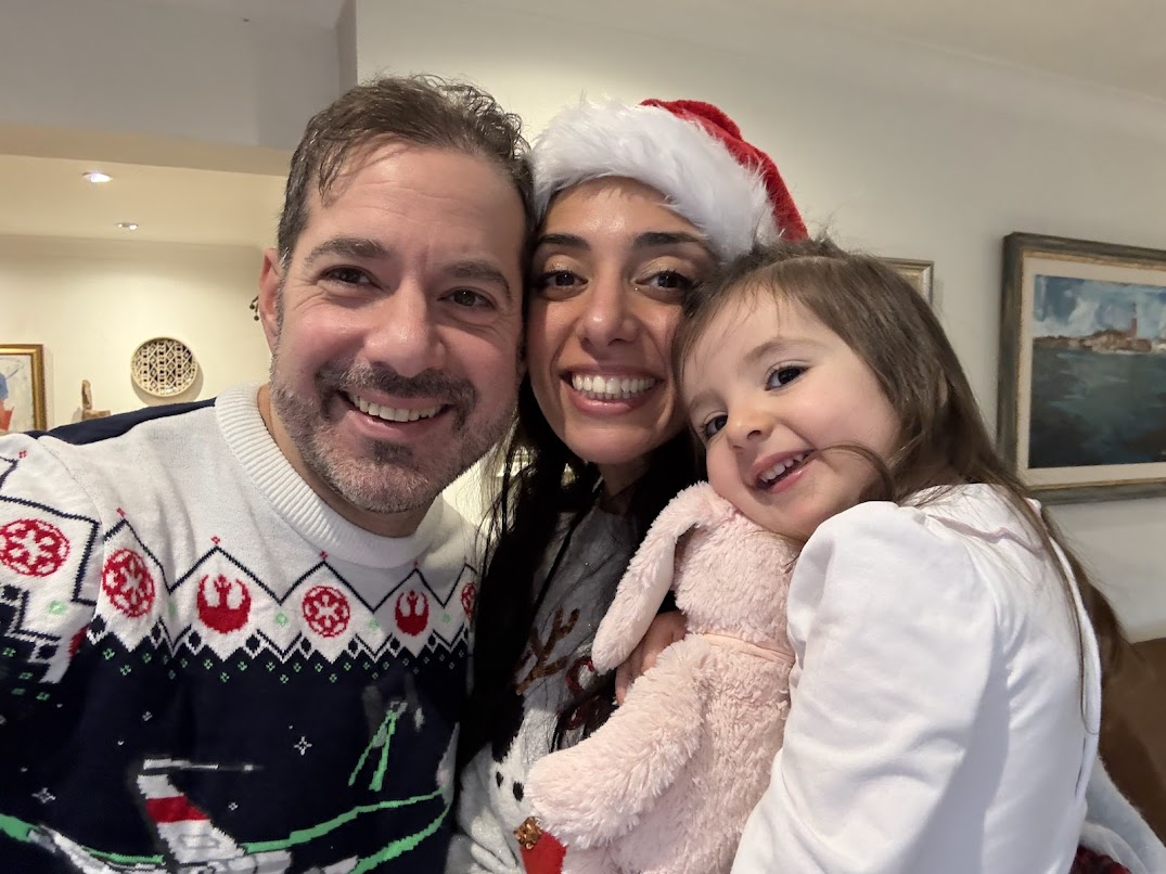 Francis with Carolina and Leia